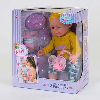 Пупс функціональний Warm Baby WZJ 030-513 (зростання 42 см, 13 функцій, на батарейках) 81369