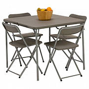 Стіл зі стільцями Vango Orchard 86 Table and Chair Set Grey (TBNORCHARG10TDC)