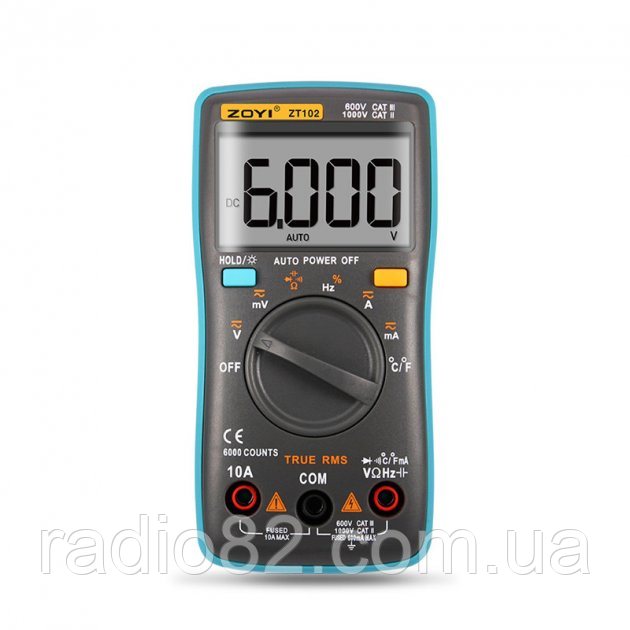 Цифровий мультиметр ZOYI ZT-102 (+ термопара)
