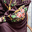 Сукня жіноча з поясом та довгим рукавом - реглан, вишивка- гладь, Онікс, колір - коричневий., фото 7