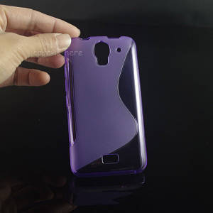 Силіконовий чохол Duotone для Huawei Ascend Y3c фіолетовий