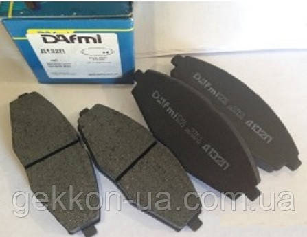 Колодка гальмівний. Daewoo LANOS задня (к-т 4 шт) "Dafmi"