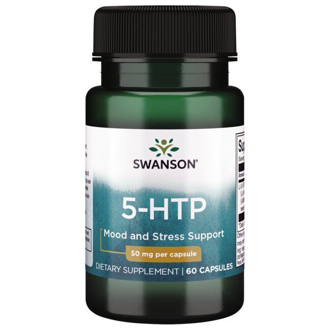 L-5 гідроксітріптофан, 5-HTP, Swanson, 50 мг, 60 капсул