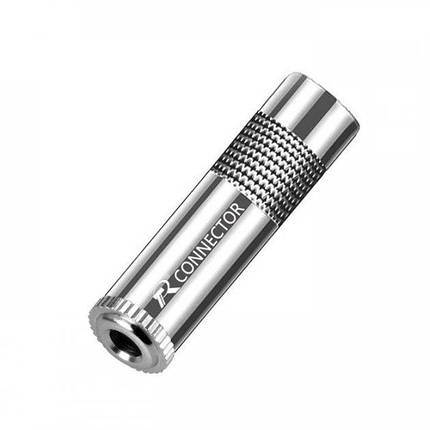 Штекер-конектор під паяння FreeEnd — 3.5 мм Female 3 pin R Connector Silver метал, фото 1