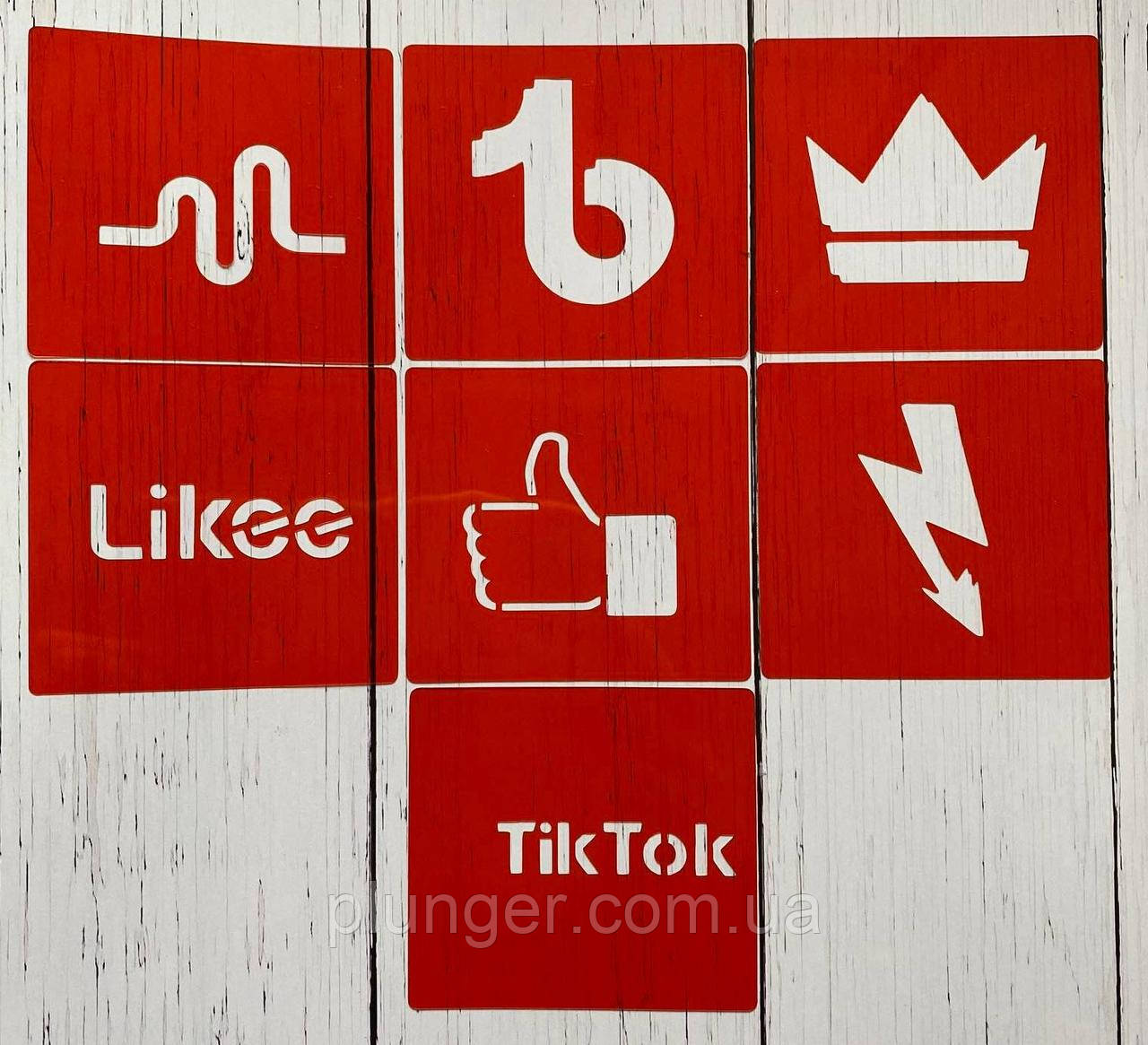 Трафарет кондитерський Соцмережі 7, фото 1