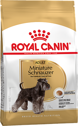 ROYAL CANIN MINIATURE SCHNAUZER ADULT сухий корм для цвергшнауцера 7,5 кг, фото 1