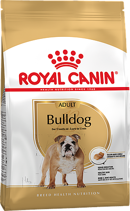 Сухий корм для собак ROYAL CANIN BULLDOG ADULT для породи англійський бульдог 12 кг, фото 1