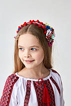 Обруч "Весняні квіти" (червоний), фото 3