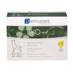 Краплі для собак Dermoscent PYOspot антибактеріальні 20-40 кг (4х2,4 мл)