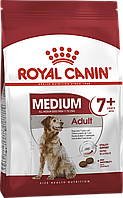 Сухий кормдля собак старших 7 років середніх порід ROYAL CANIN MEDIUM ADULT 7+ 4 кг