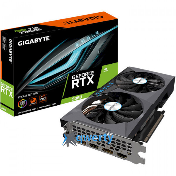 Відеокарта  GIGABYTE GeForce RTX 3060 EAGLE 12G (GV-N3060EAGLE-12GD)