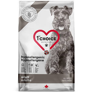 Сухий корм для собак 1st Choice Adult Hypoallergenic качка батат гіпоалергений 11 кг, фото 1