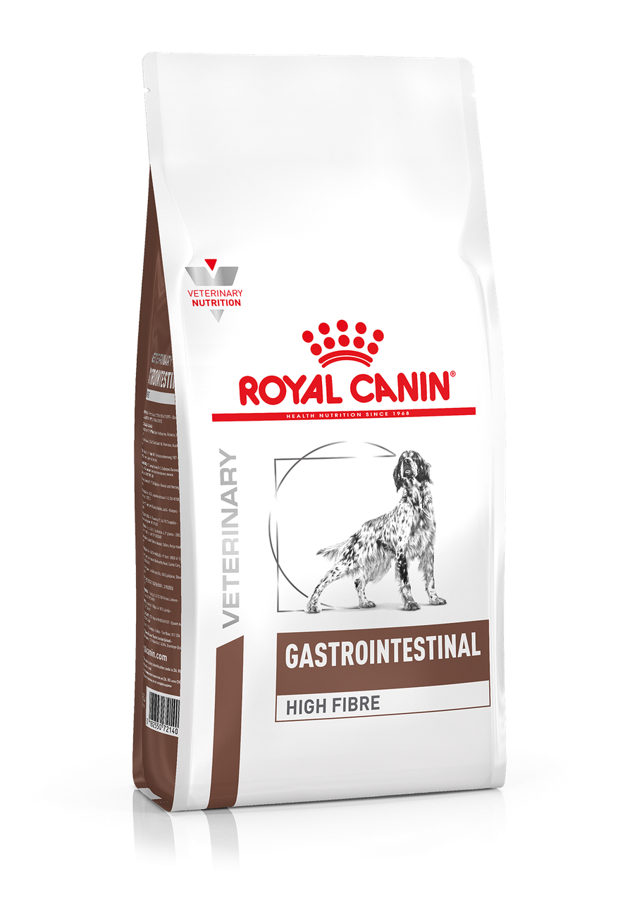 Корм для собак нуждающихся в повышении уровня клетчатки ROYAL CANIN GASTROINTESTINAL HIGH FIBRE CANINE 2кг - фото 1 - id-p1517228356