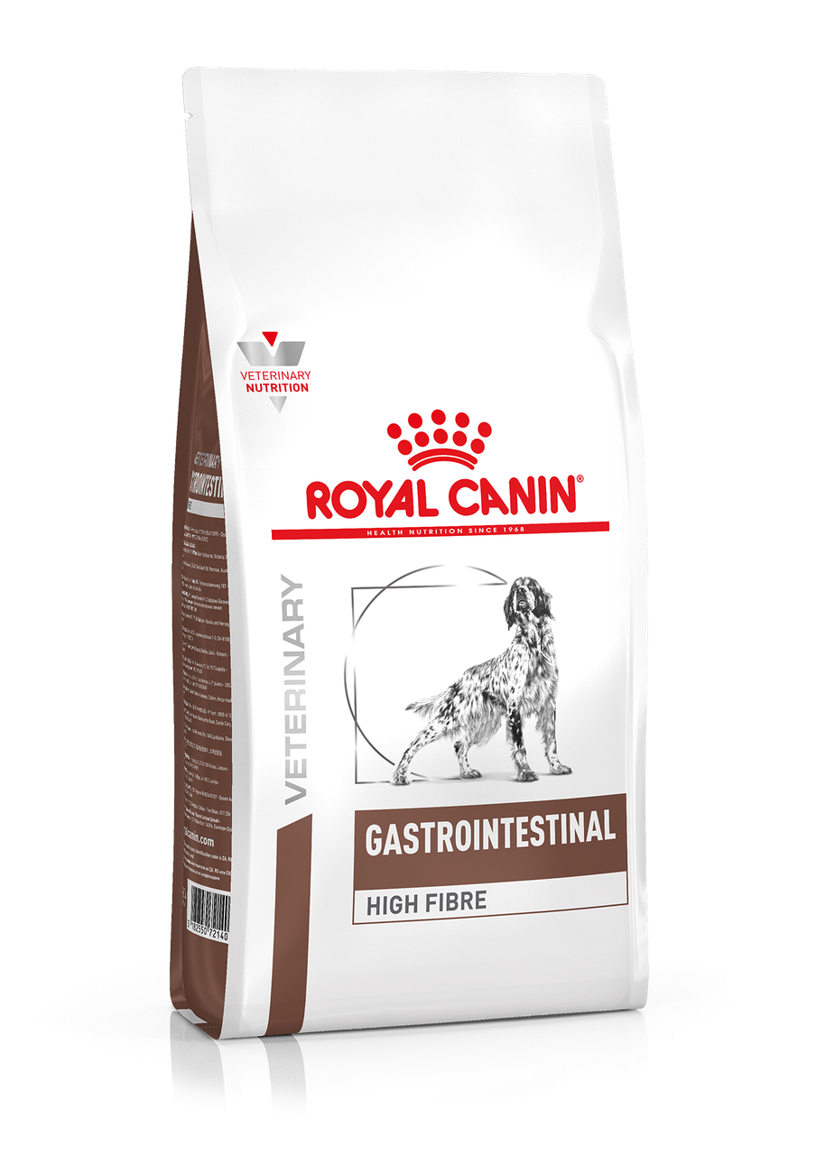 Корм для собак нуждающихся в повышении уровня клетчатки ROYAL CANIN GASTROINTESTINAL HIGH FIBRE CANINE 14кг - фото 1 - id-p1517228360