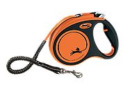 Поводок-рулетка Flexi (Флекси) Xtreme лента M (5 м; до 35 кг) оранжевый