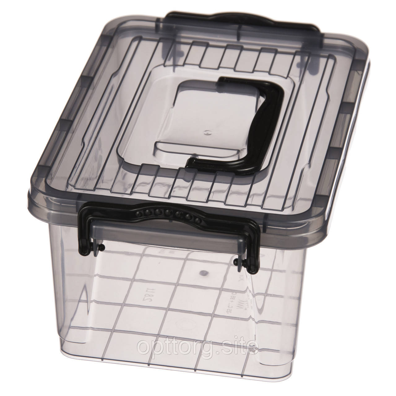 2 x Kronotex-Box con tapa 64 L gris para guardarlas box CAJA 
