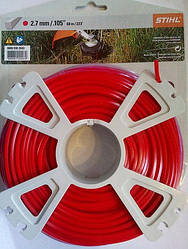 Косильна струна Stihl квадратна, Діаметр 2.7 мм x 65 м