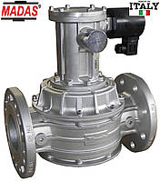 Електромагнітний клапан для газу DN65, НЗ, Р=6 bar, M16/RM NC. Офіційно закритий. Фланцовий. Ручне зведення