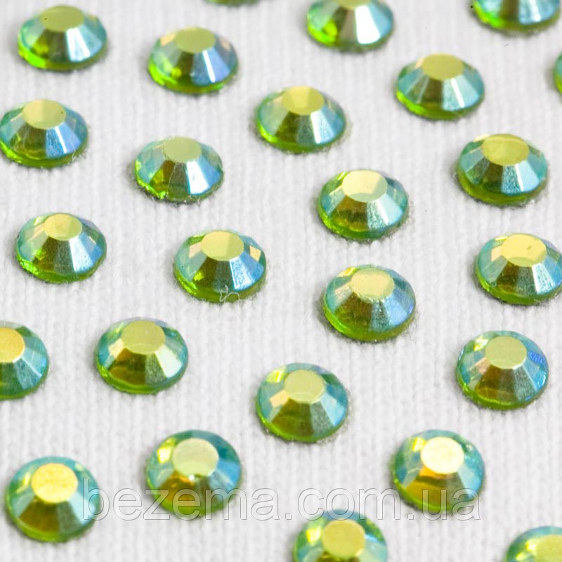 ОЛИВКОВИЙ | AB PERIDOT Стрази DМС | ДМС (Розмір 10ss) (144 шт. в упаковці)