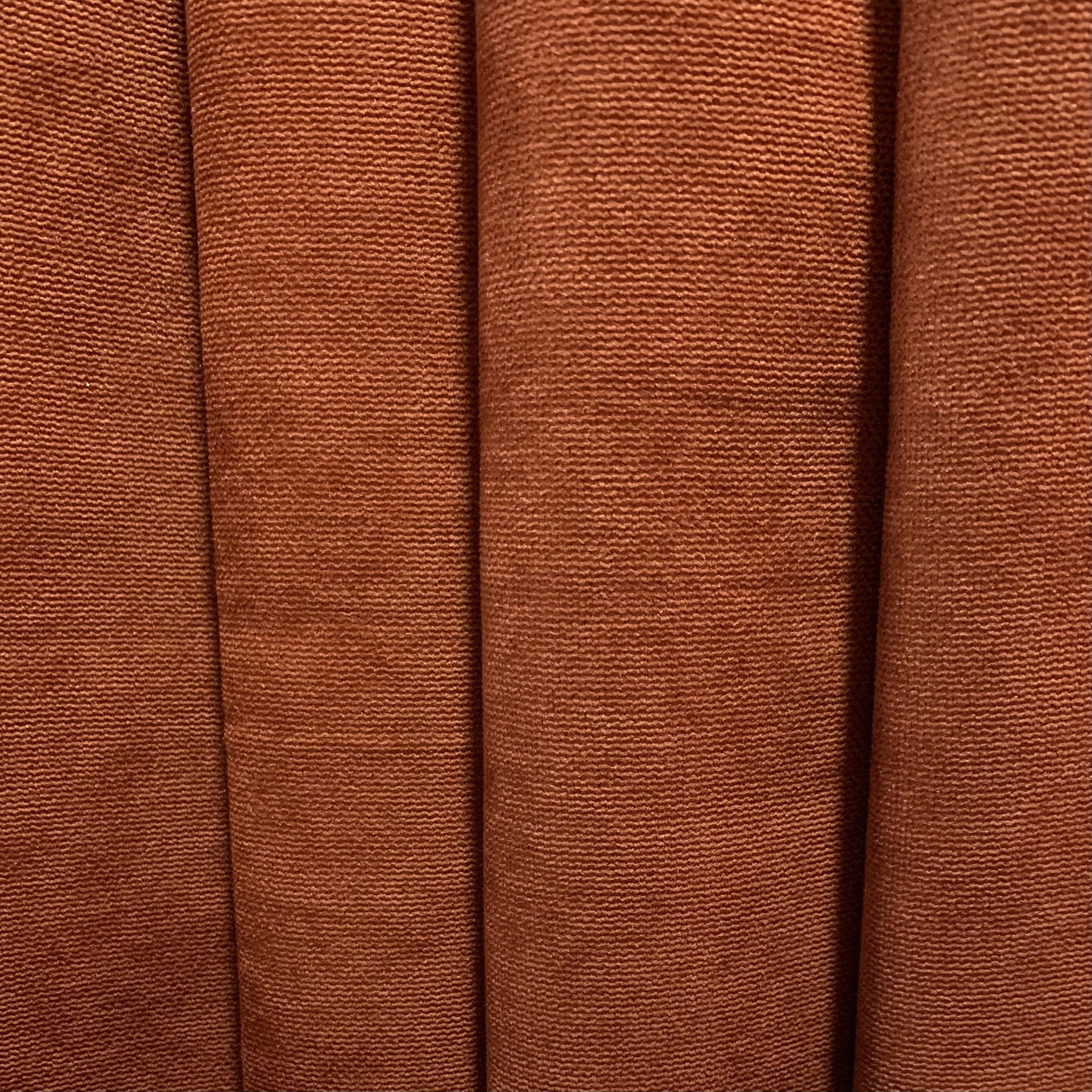 Шторна тканина мікровелюр на метраж, колір теракотовий, висота 3м (Petek-108), фото 1