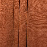 Шторна тканина мікровелюр на метраж, колір теракотовий, висота 3м (Petek-108), фото 4