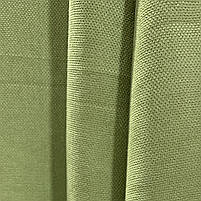 Шторна тканина мікровелюр на метраж, колір зелений, висота 3м (Petek-586), фото 3