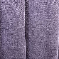 Шторна тканина мікровелюр на метраж, колір блідо-фіолетовий, висота 3м (Petek-223), фото 2