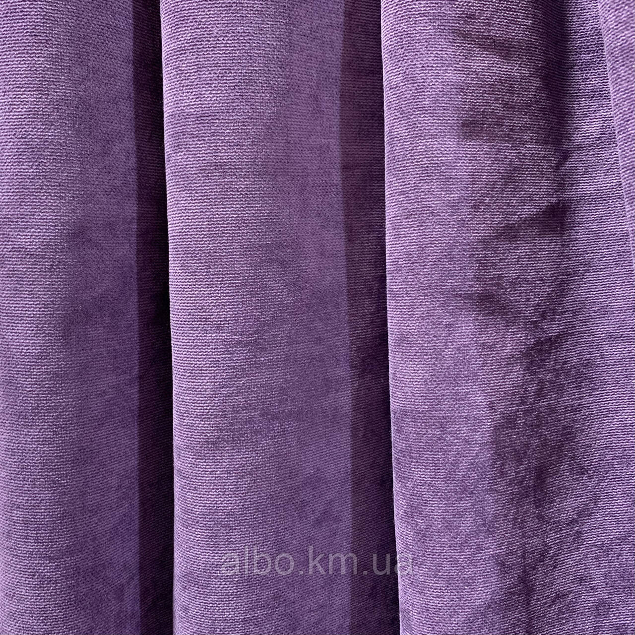 Тканина для штор Petek-98 Фіолетовий 3 м мікровелюр однотонний, штори для залу та вітальні на метраж