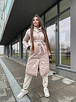 Жіноче зимове стьобане пальто