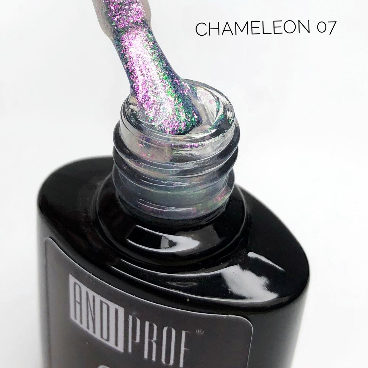 Гель-лак ХАМЕЛЕОН з блискітками №07 Andi Prof