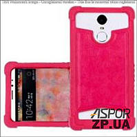 Чохол-накладка шкіра універсал 5"- рожевий