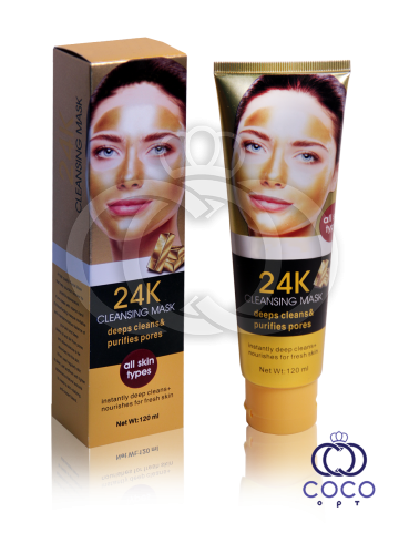 Очисна маска-плівка 24 K Cleansing Mask Deeps Cleans & Purifies Pores з колоїдним золотом 120 мл, фото 1