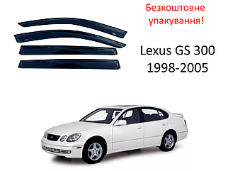 Дефлектори вікон на Lexus GS 300 1998-2005 (HIC). Вітровики на Lexus GS