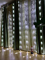 Гірлянда Водоспад світлодіодна 3х1,5 метра 400 Led Білий, фото 3