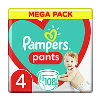 Подгузники-трусики Pampers Pants 4 (9-15 кг) 108 шт