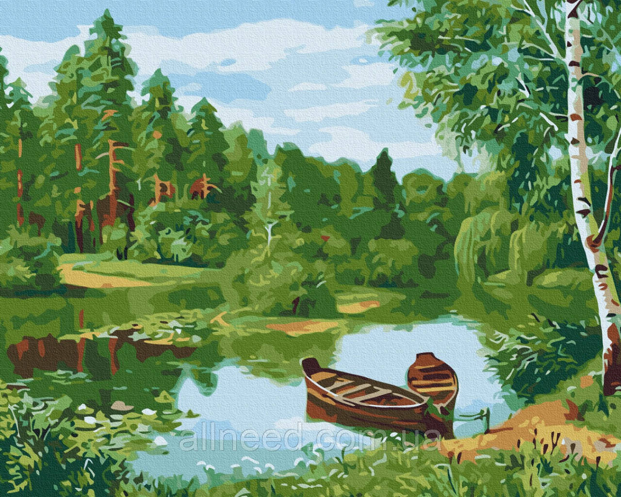 Картина за номерами Лісове озеро