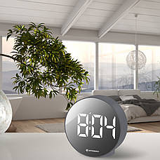 Годинник настільний Bresser MyTime Echo FXR Silver (8010071QT5WHI), фото 3