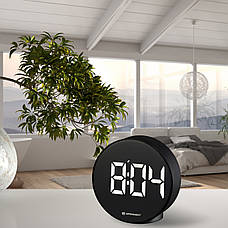 Годинник настільний Bresser MyTime Echo FXR Black (8010071CM3WHI), фото 3