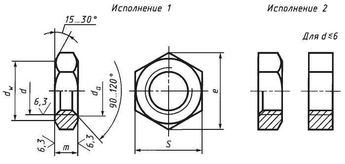 Гайка М6 низкая ГОСТ 5916-70, DIN 439, DIN 936 - фото 5 - id-p239663279