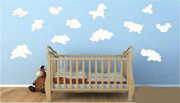 Вінілова інтер'єрна наклейка декор на стіну та шпалери «Хмари фантазії» з оракалу