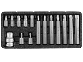 Набір із 15 насадок Торкс Torx Yato YT-0417