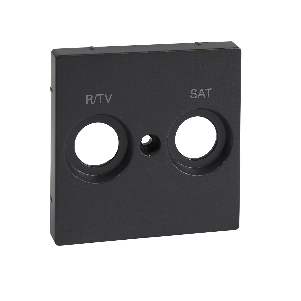 Накладка для антенных розеток Merten System M, подвійна R/TV+SAT, антрацитова
