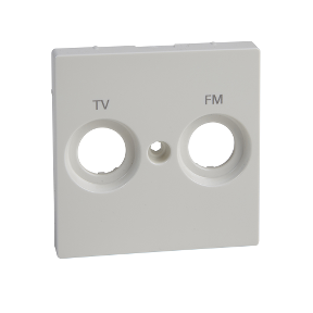 Накладка Merten System M подвійна TV+FM, білосніжна, прихований монтаж, полікарбонат, фото 1