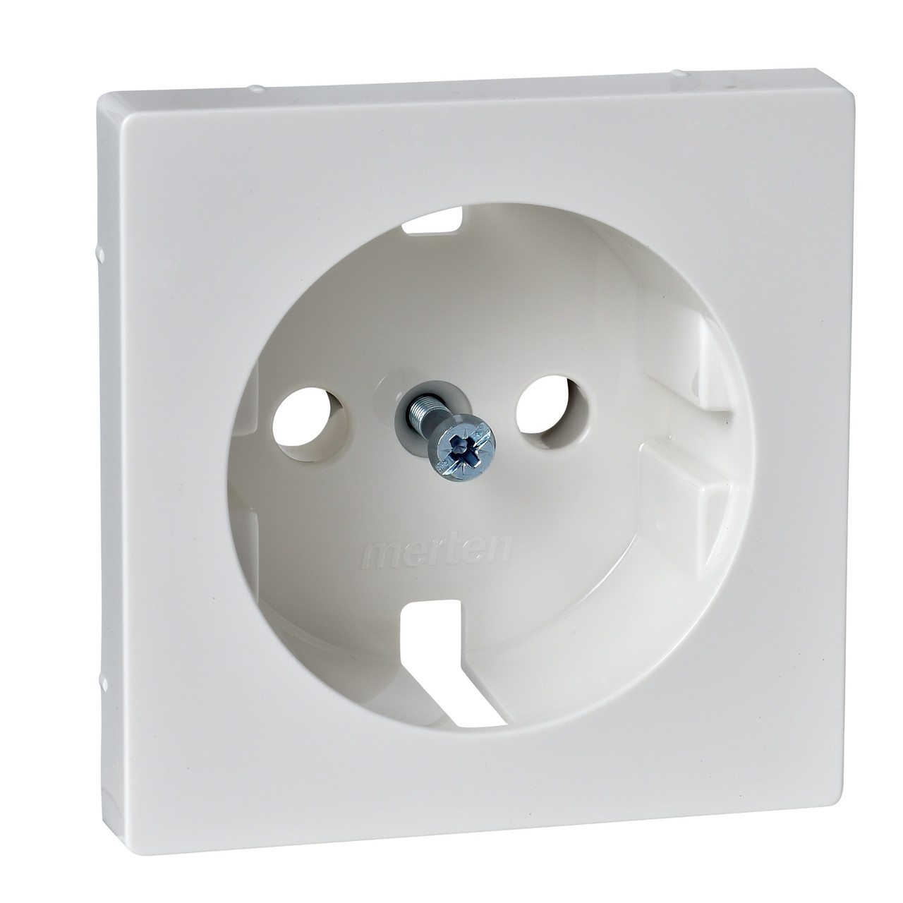 Центральна плата SCHUKO Merten System M, білосніжний глянець, 2P+E, IP20