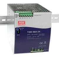 TDR-960-24, TDR-960-48 - трехфазные источники питания Mean Well (на DIN-рейку)