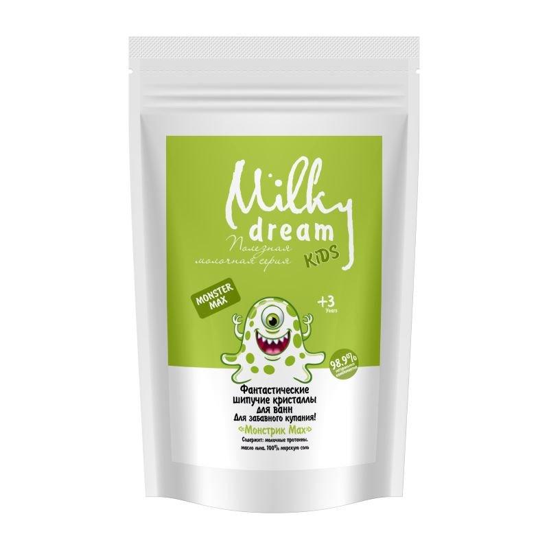 Сіль для ванн Шипучі кристали Монстрик Макс, 300 гр Milky Dream