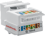Комп'ютерне модульне гніздо RJ45 CAT.5E ТМ"MARSHEL" підходить до розеток VI-KO, фото 3