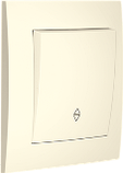 Вимикач одноклав. прохідний (2 напрямки) серія "IDEAL BEIGE" ТМ"MARSHEL", фото 3