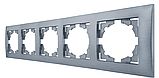 Рамка п'ятимісна серія "IDEAL SILVER" ТМ"MARSHEL", фото 3