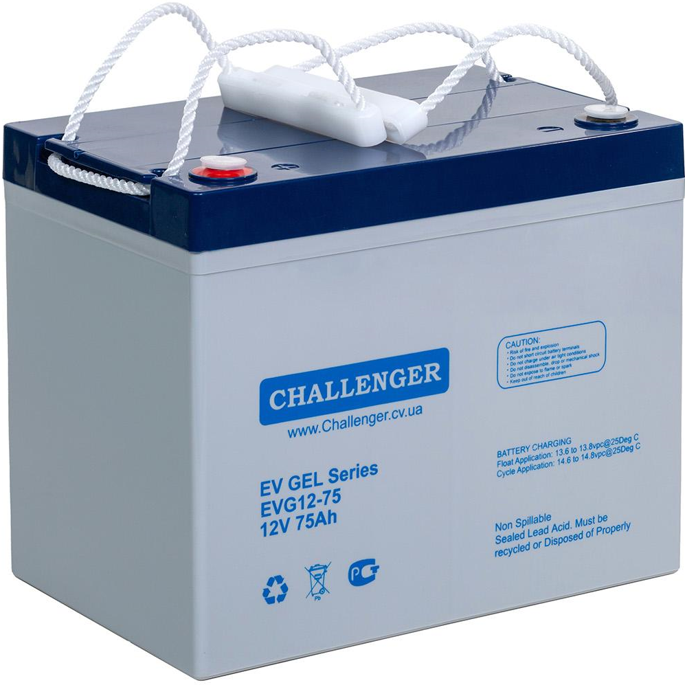 Акумулятор Challenger EVG12-75, фото 1